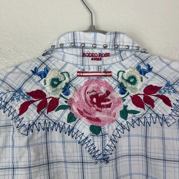 3J Workshop Johnny Was Embroidered Western Long Sleeve Button Up Shirt XS - Picture 10 of 13